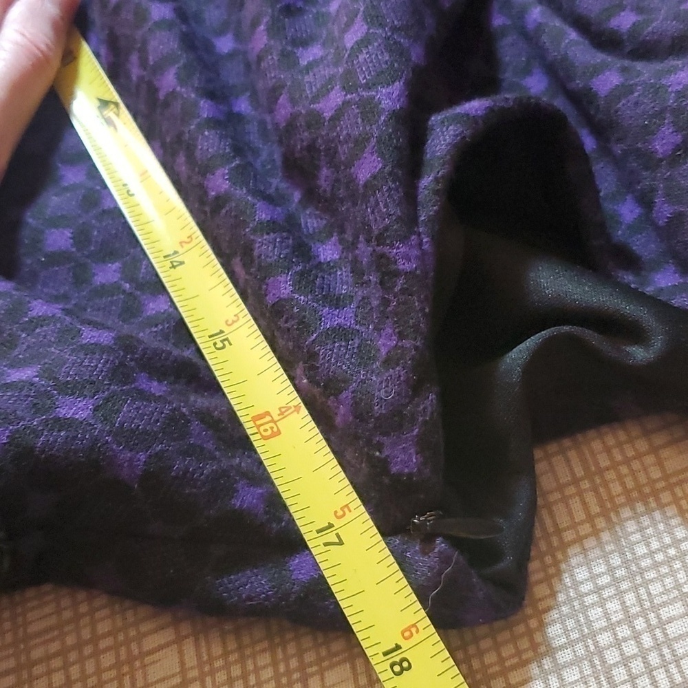 Evan Picone Purple Sleeveless Midi Sheath Dress Size 6 Career Work Business - Picture 6 of 11